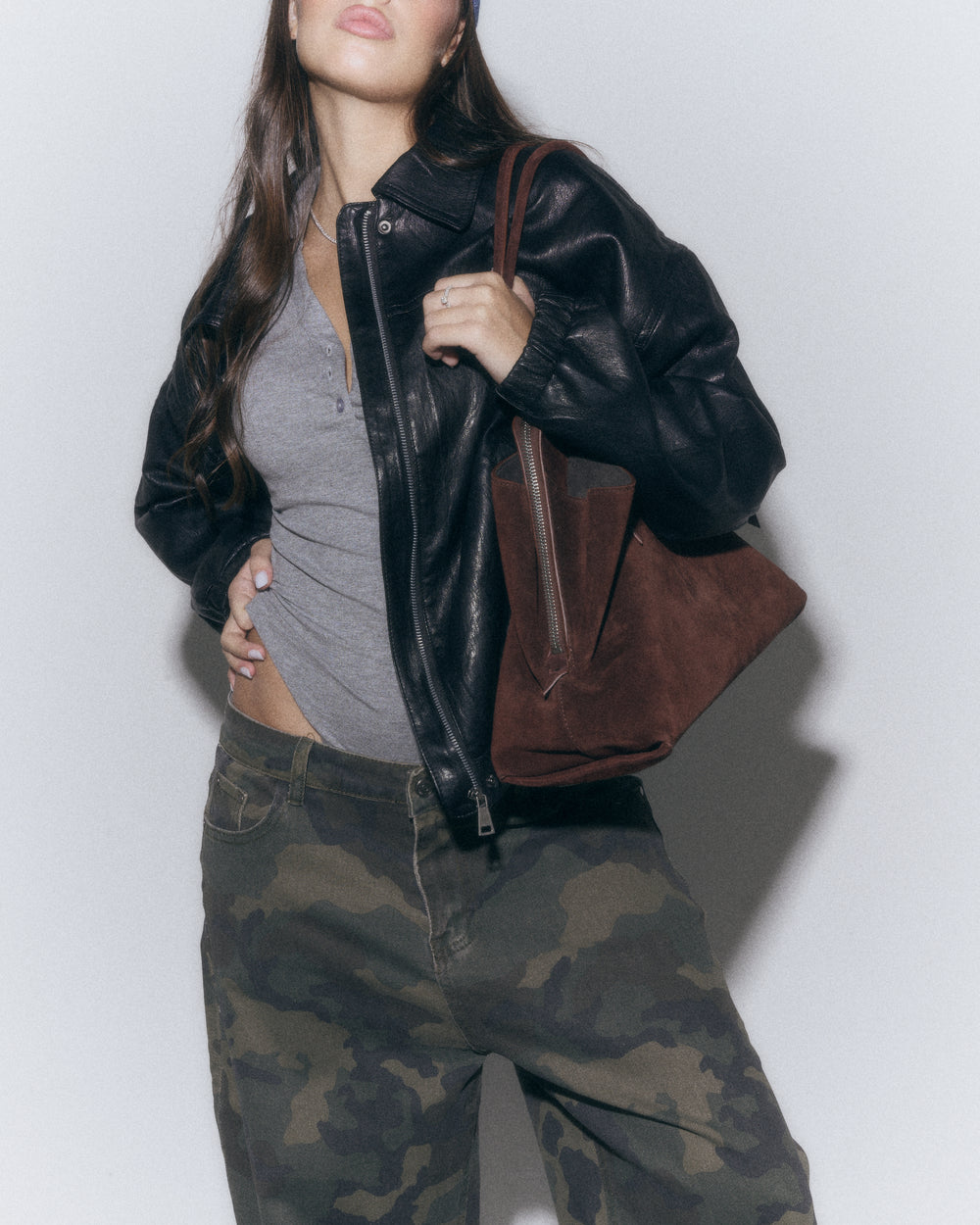 Bomber Noir pelle morbida