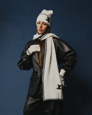 Completo lana tre pezzi chanel bianco