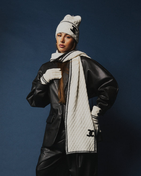 Completo lana tre pezzi chanel bianco