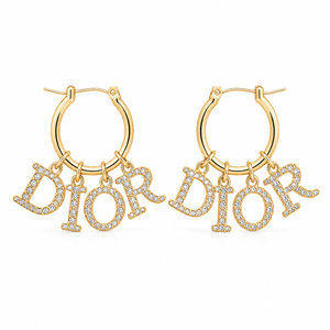 Orecchini Dior Lettering Crystal