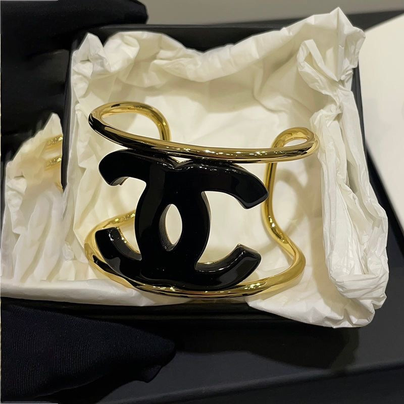 Bracciale rigido gold/black cc