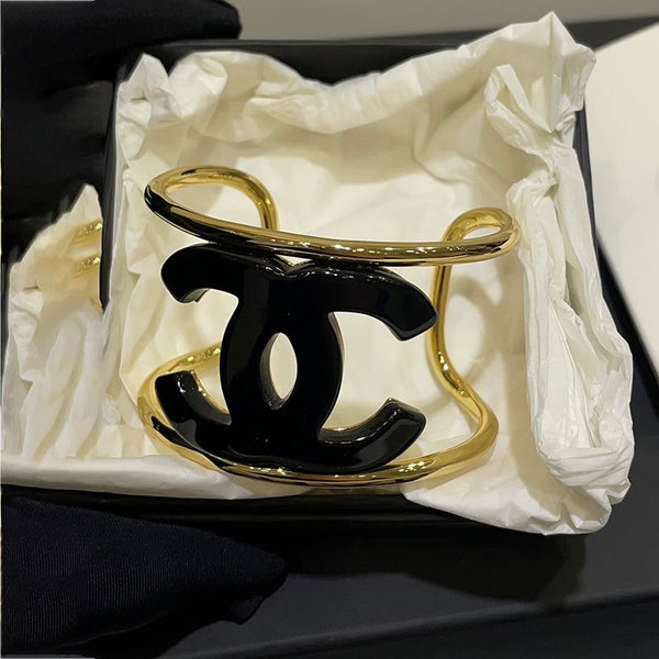 Bracciale rigido gold/black cc
