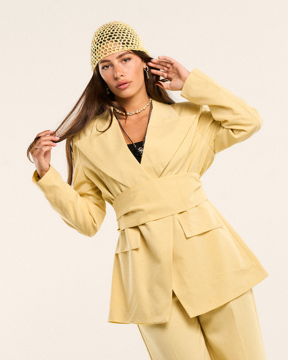 Tailleur sunset con fusciacca