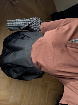 Maglia con camicia quadri