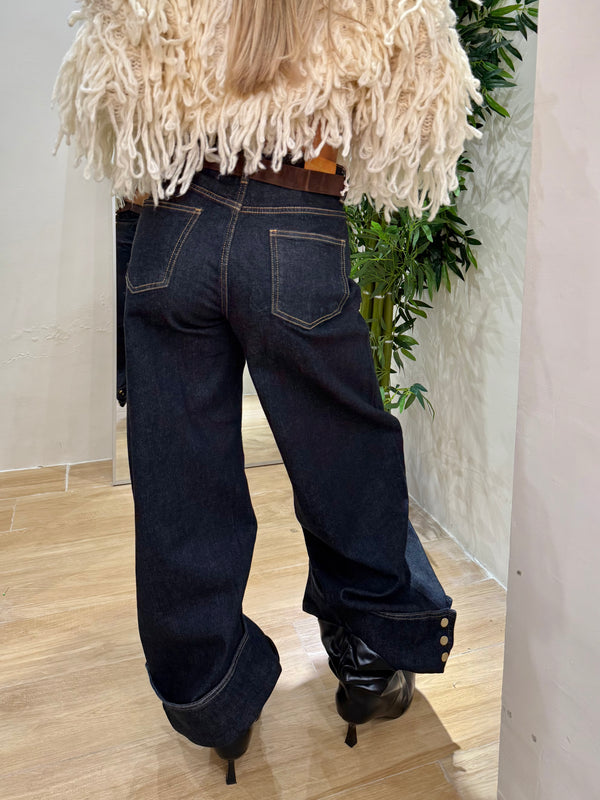 Jeans radical chic compreso di cintura