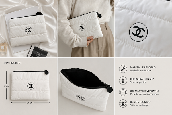 Maxi pochette icon cc bianco