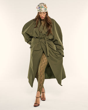 Trench creme olive
