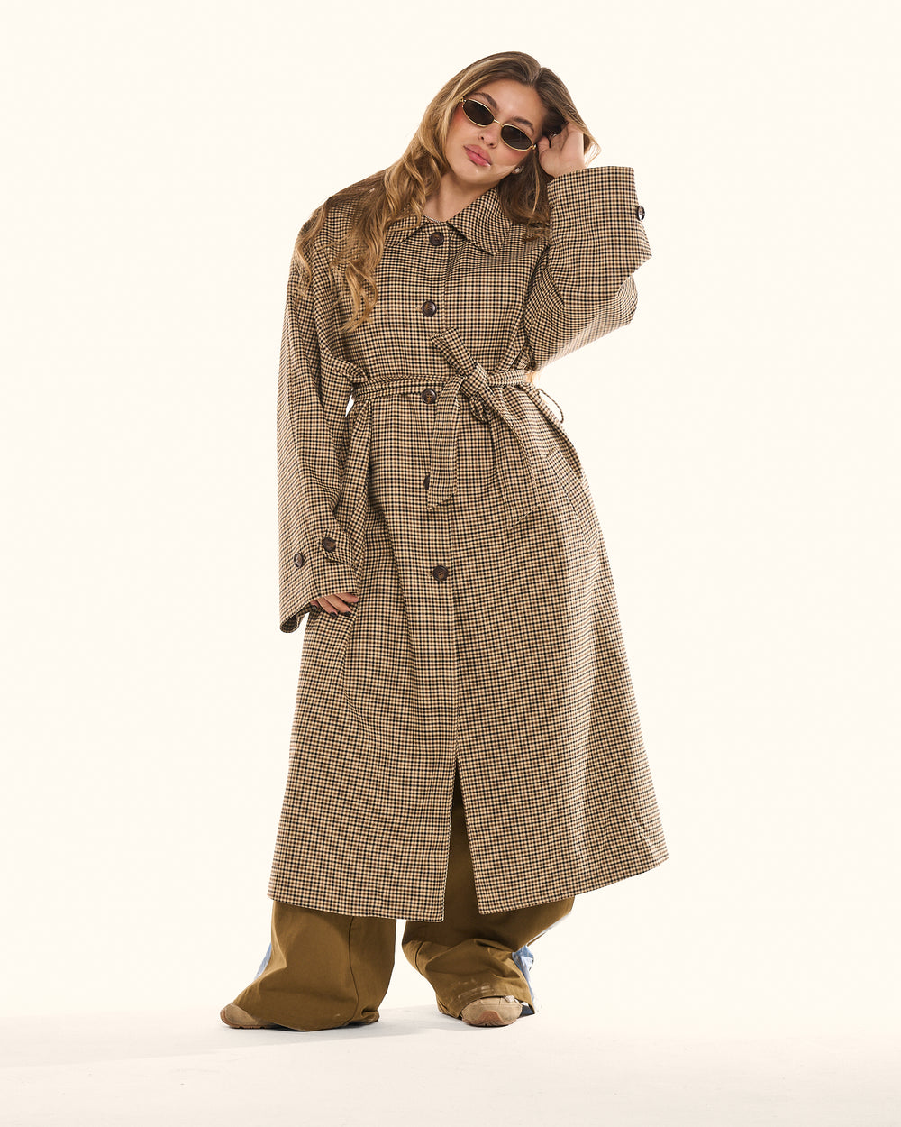 Trench Savile Check Lumina