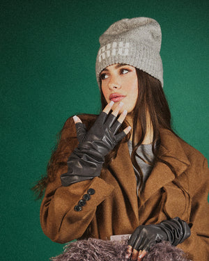 Mezzi guanti in pelle