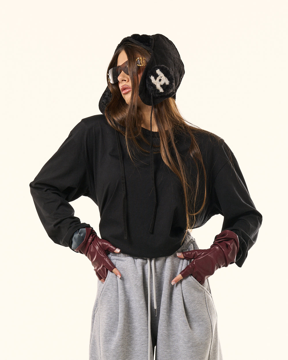 Maglia spalline in cotone