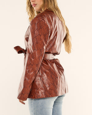 Blazer struttura pitonato lux