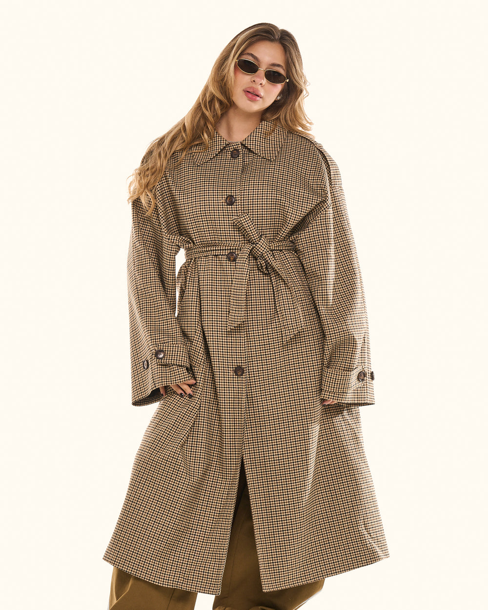 Trench Savile Check Lumina