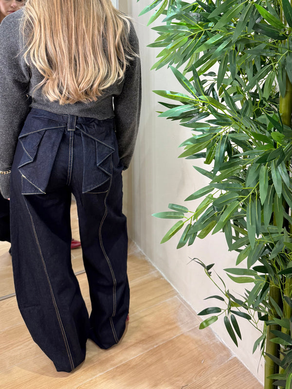 Jeans ballon gran fiocco