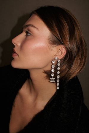 Crystal Cascade Earrings cc