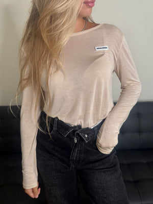 Maglia semitrasparente miumiu