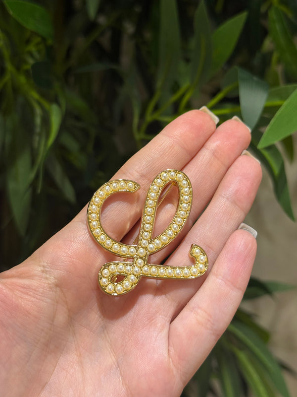 Spilla Loewe perle gold