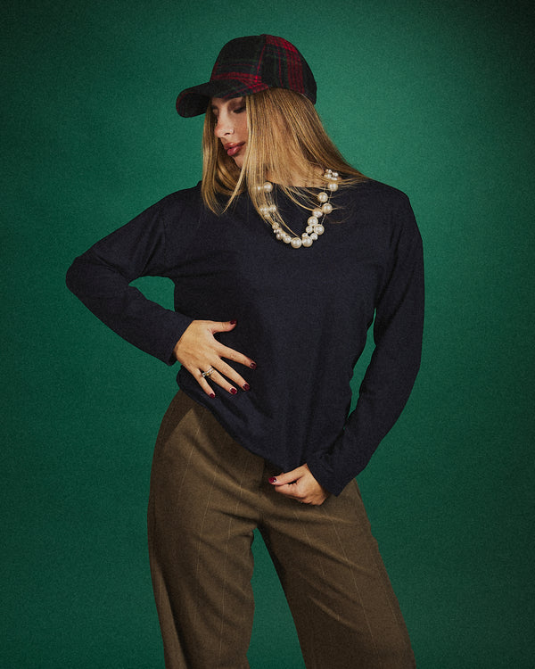 Maglia in cotone con spalline regoular