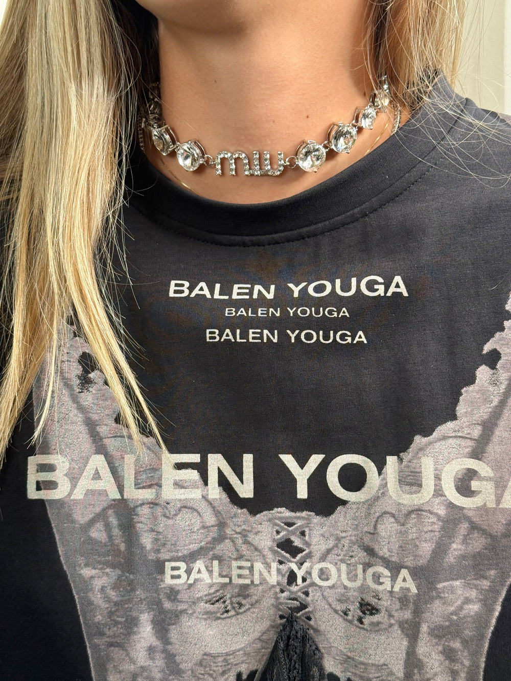 Collier big strass miumiu