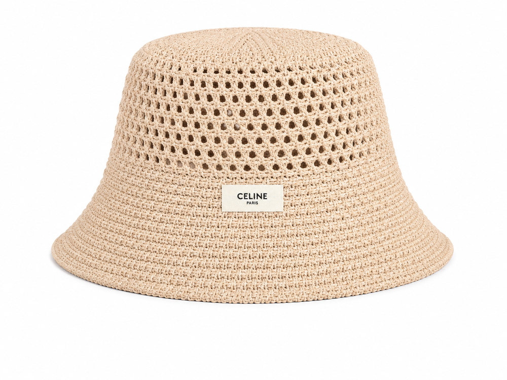 Cappello pescatore crochet targhetta celi