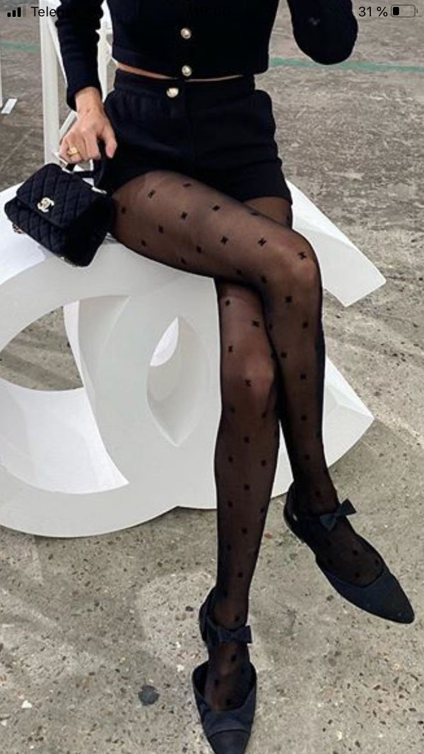 Calze logo chanel