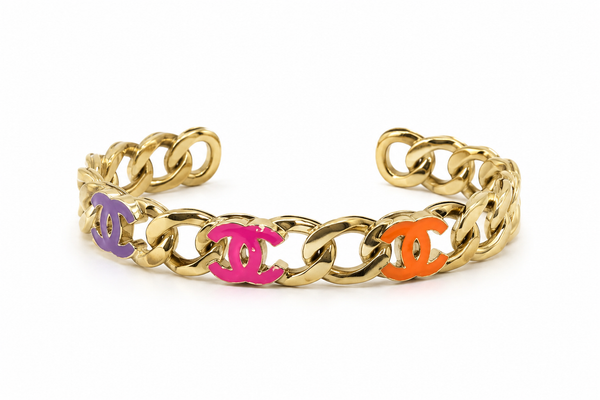 Bracciale multicolore logo cc