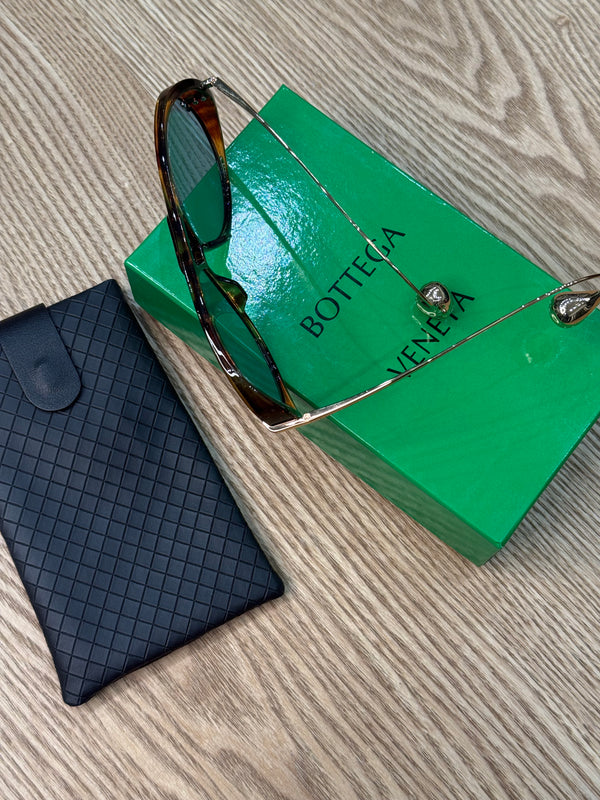 Occhiali aviator stecche Gold bottega