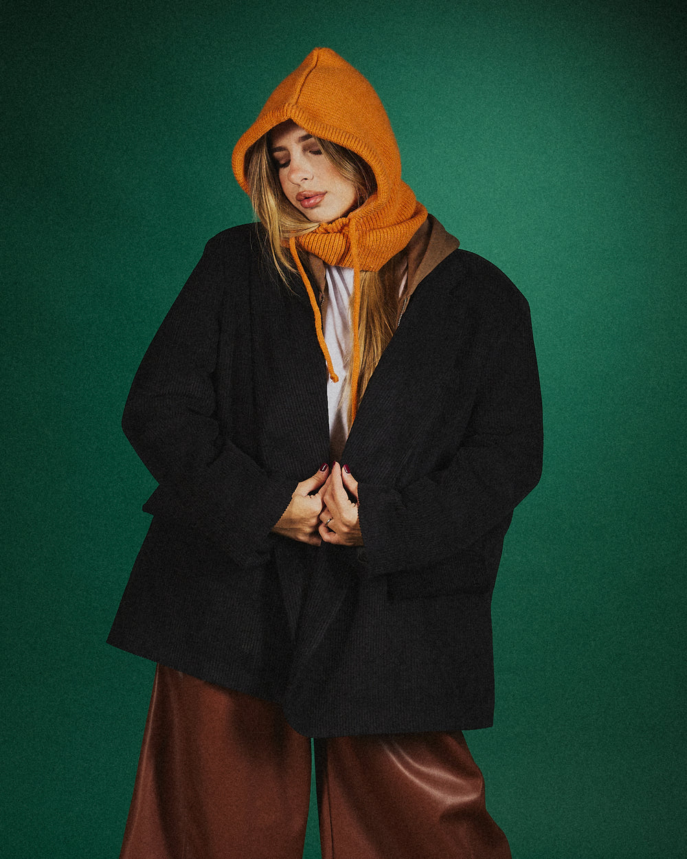 Blazer oversize velluto a coste