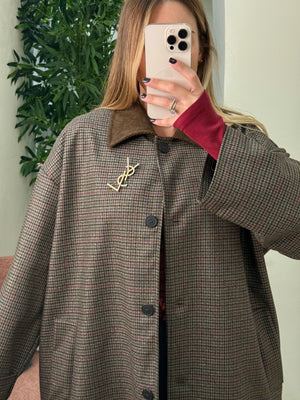 Giacca Velvet Check Over