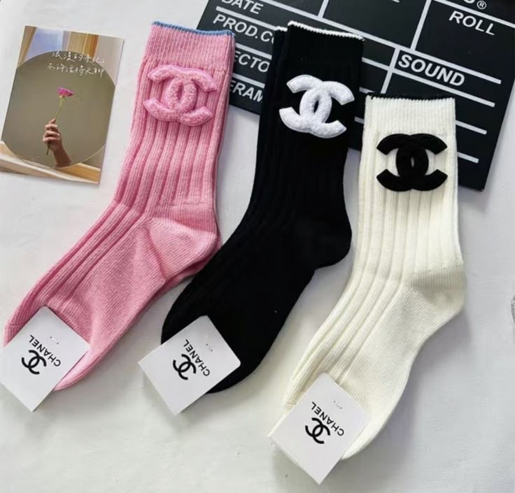 Calzini logo c&c rosa