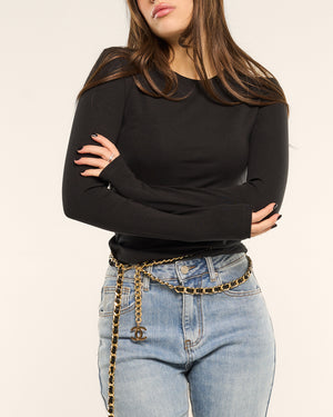 Maglia girocollo slim cotone lumina