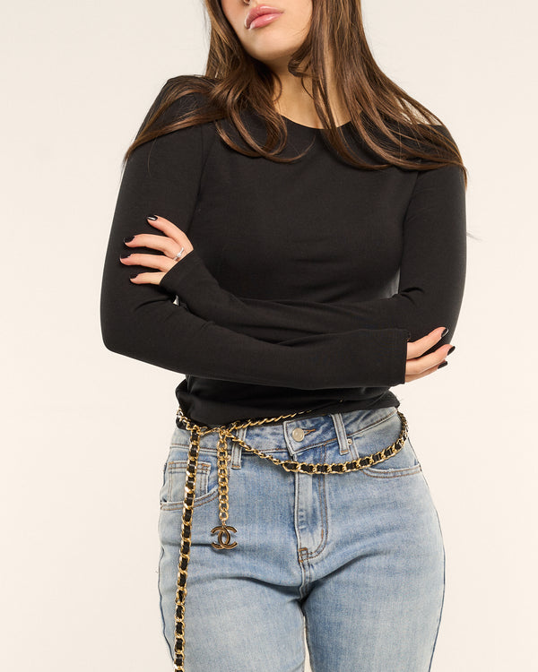 Maglia girocollo slim cotone lumina