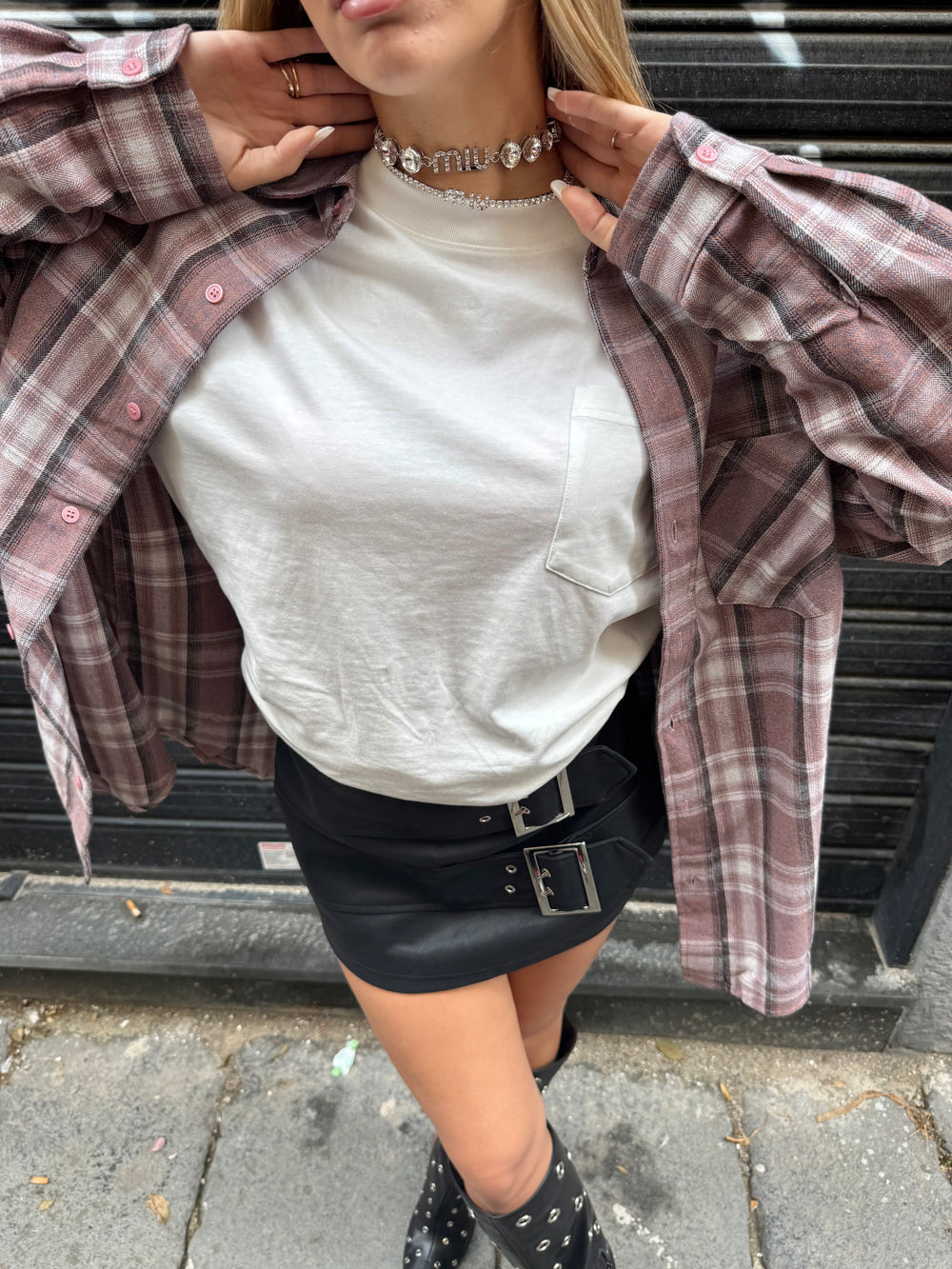 Camicia/jacket top quality quadri pink