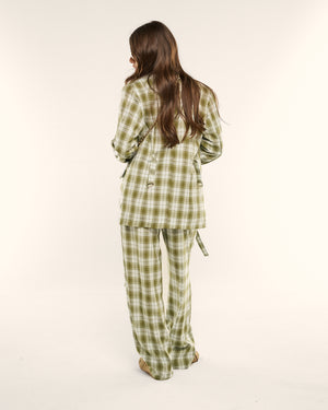 Tailleur  Olive check