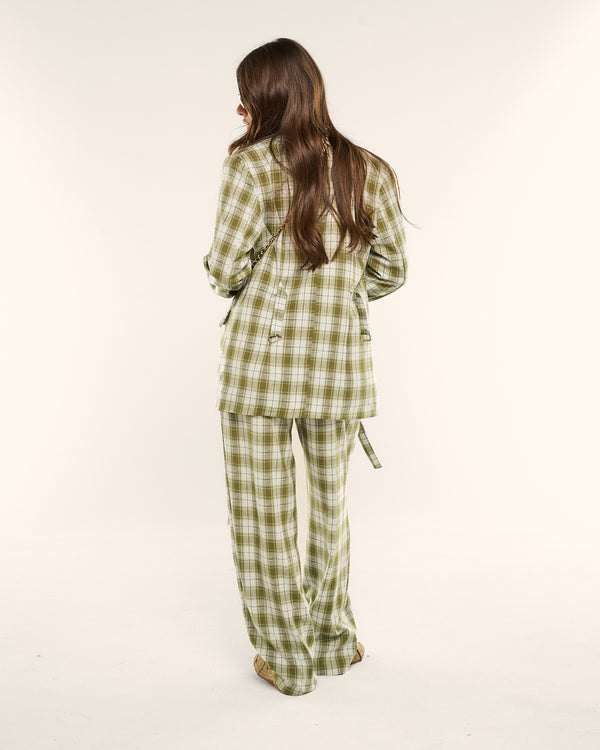 Tailleur  Olive check