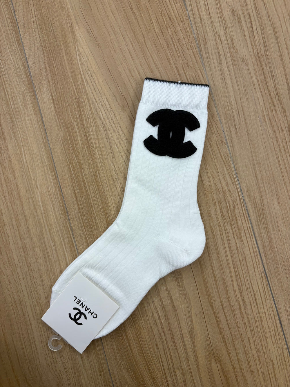 Calzini logo c&c bianchi