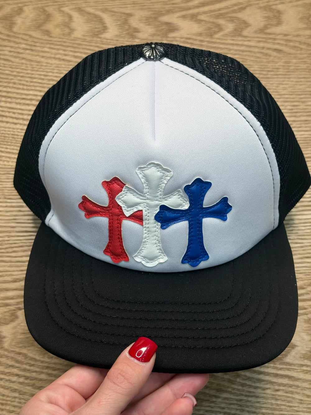 Berretto chrome croci colorate