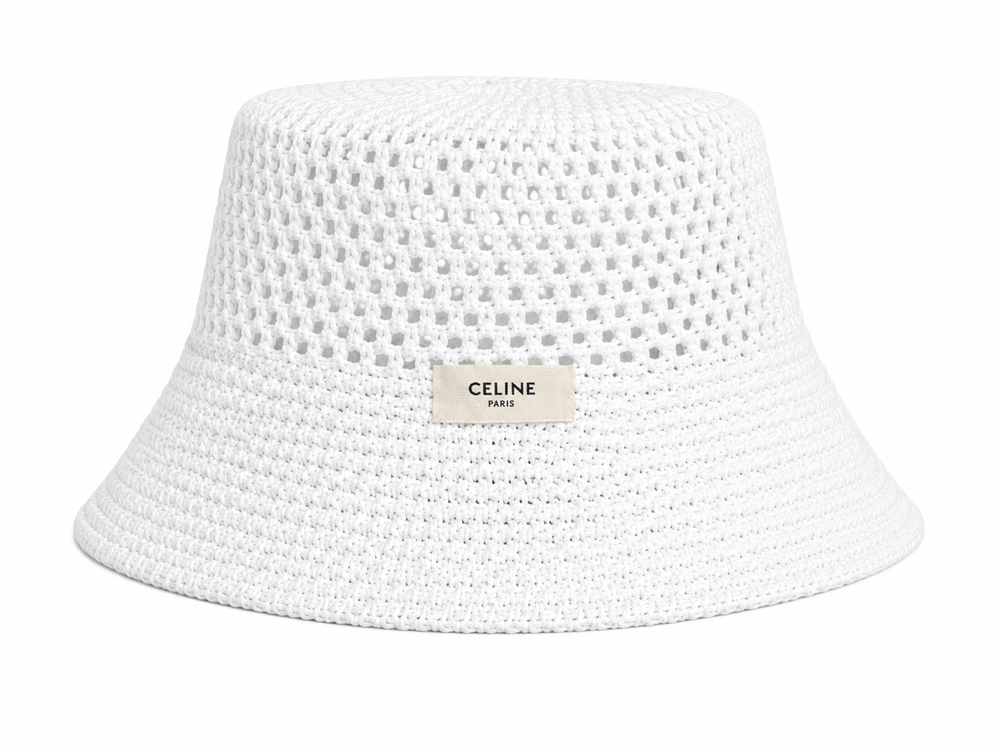 Cappello pescatore crochet targhetta celi