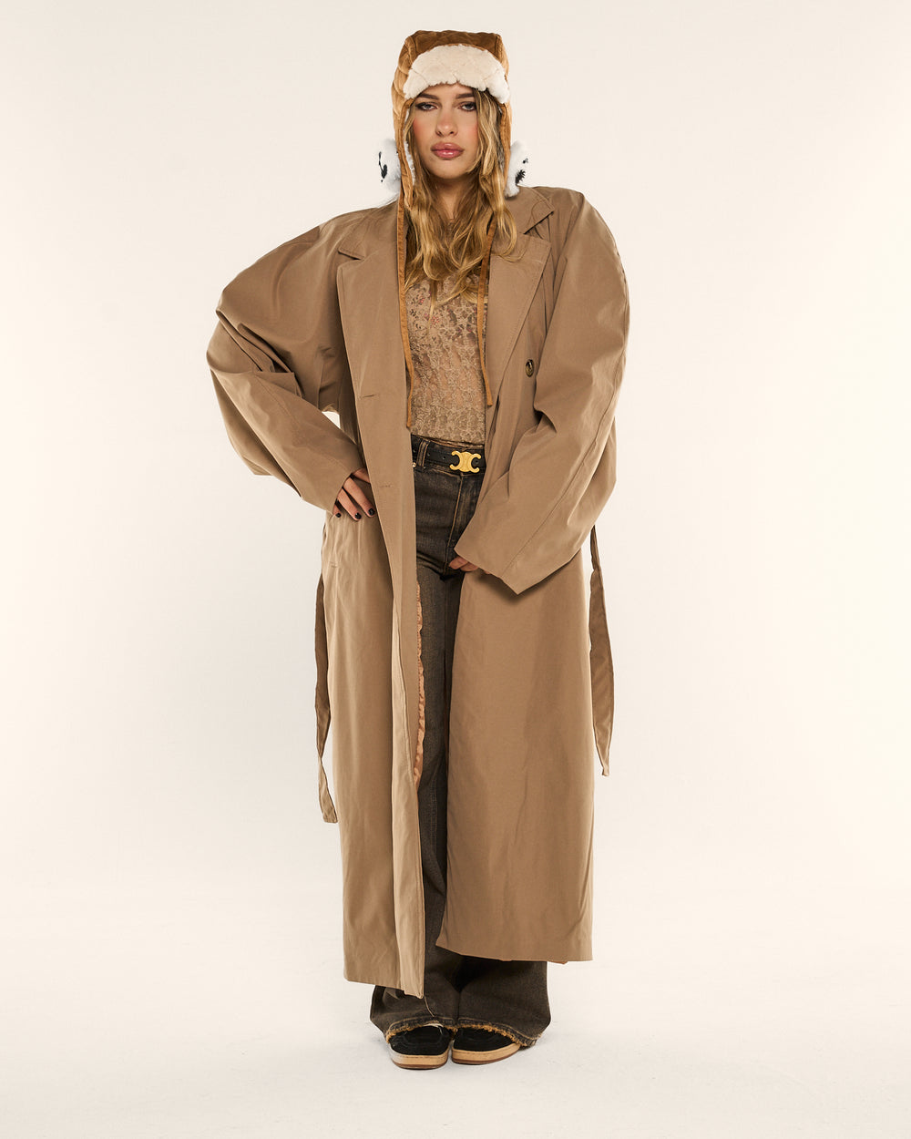 Trench creme au biscuit