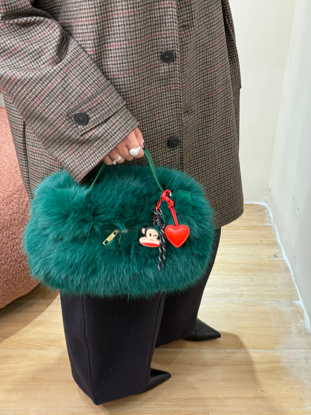 Borsa Plushy Green /paul Franke charms