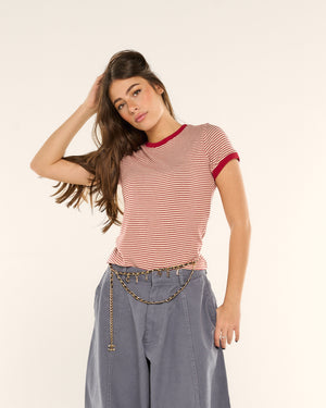 T-shirt mezze maniche righe