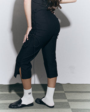 Pants Lace-up Capri