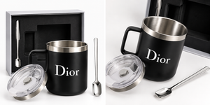 Mug Termica Luxury con Coperchio Di