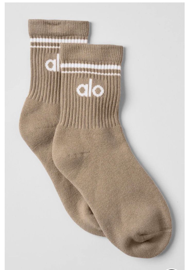 Calzini logo beige