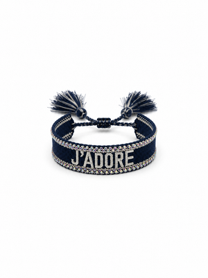 Bracciale j’adore strass blu