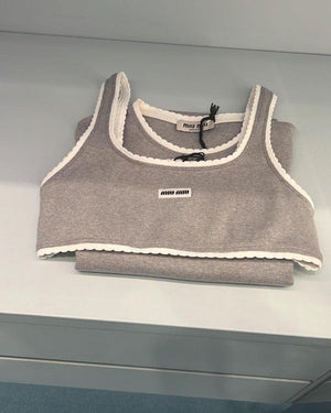 Set coordinato slip e top miu