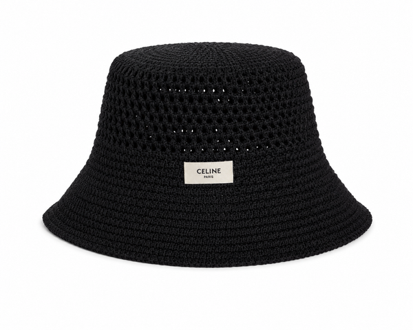 Cappello pescatore crochet targhetta celi