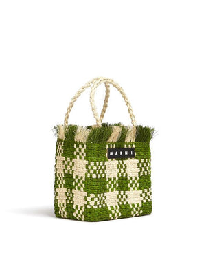 Shopper paglia e pistacchio mari