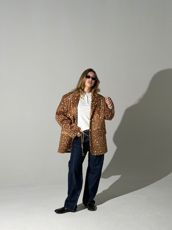Blazer bambi print Lumina