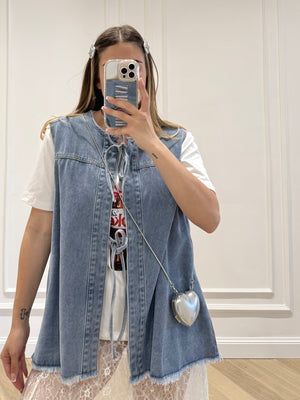 Smanicato denim chiaro