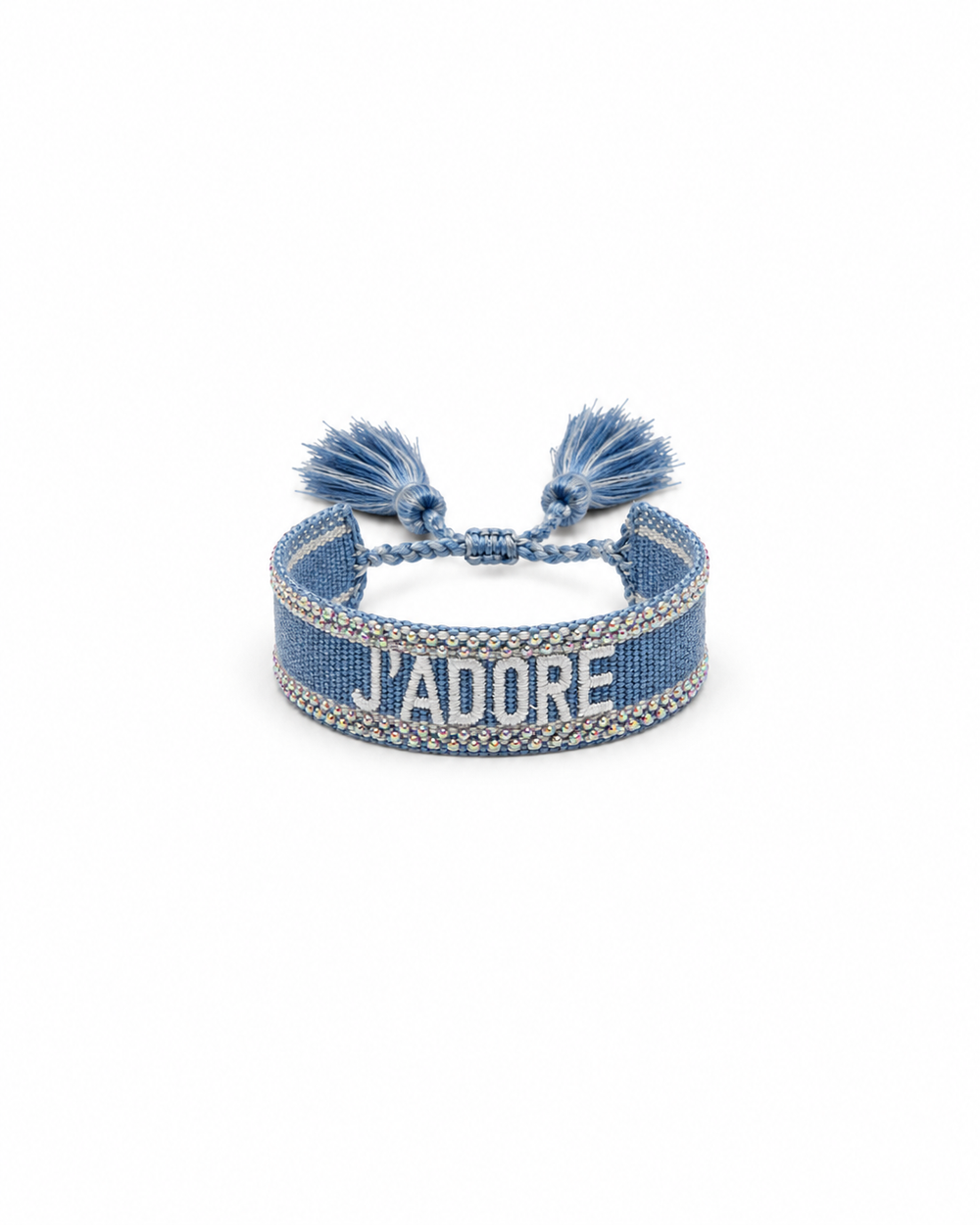 Bracciale j’adore strass azzurro